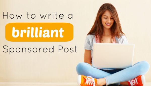 how to write sponsored post