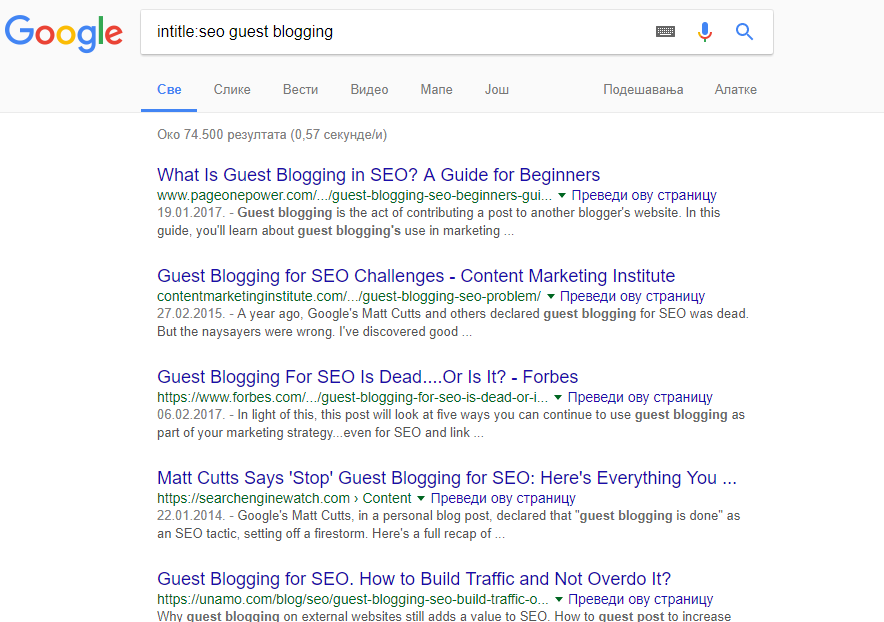 search on google for guest blogging websites
