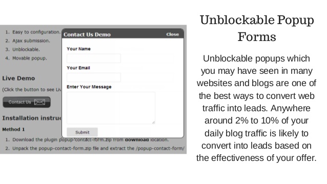 Use unblockable popups